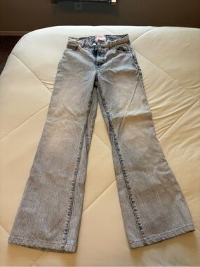 REVICE Women's Light Wash Flared Jeans